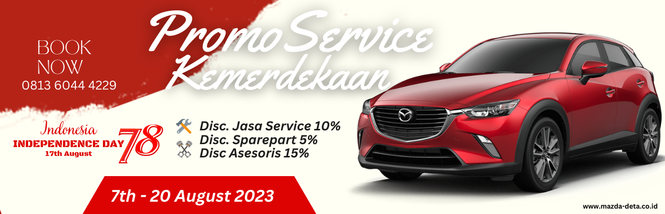 Promo service Kemerdekaan Mazda Deta